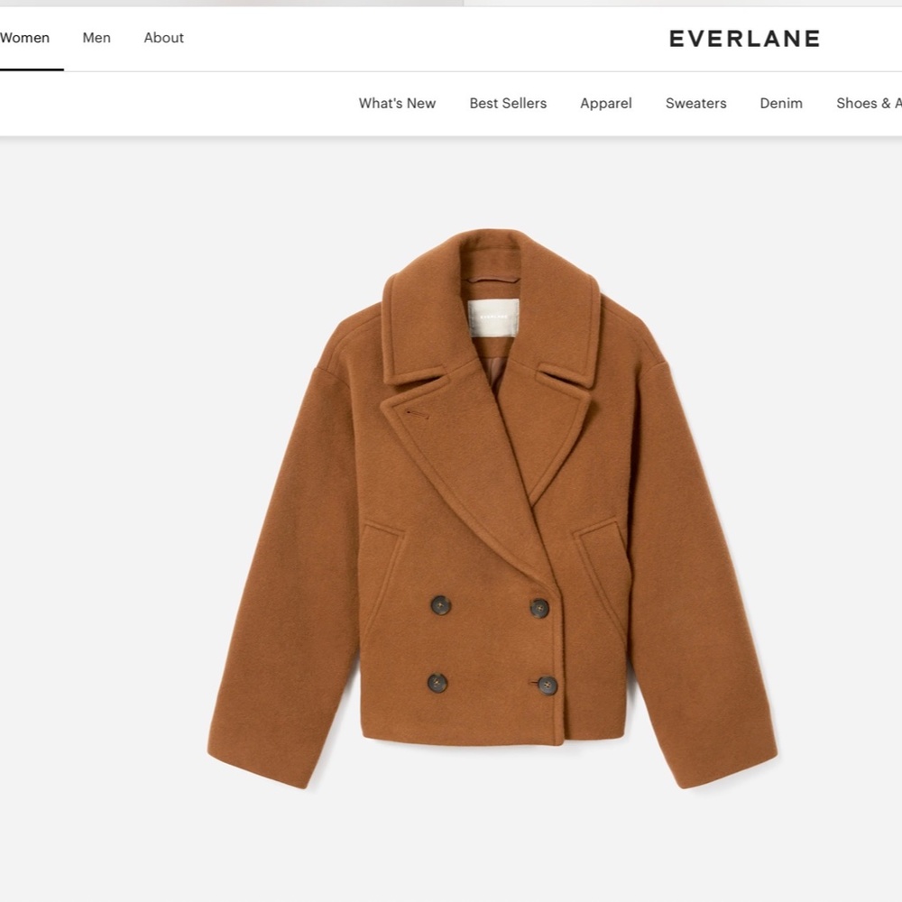 Everlane ReWool Peacoat